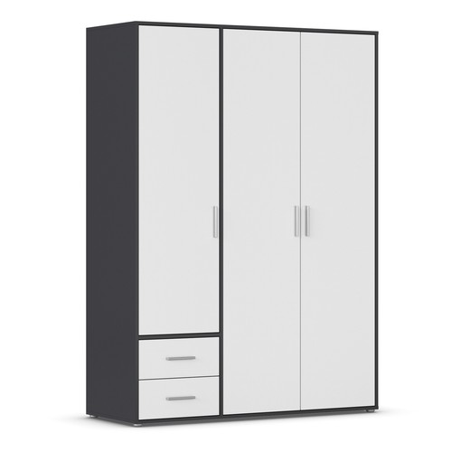 Drehtürenschrank alpinweiß - -,