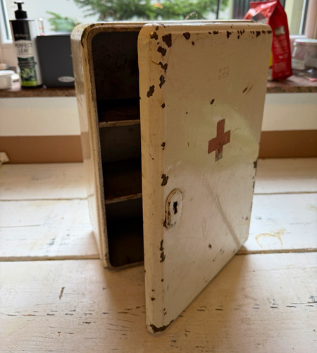 Metall verbandschrank weiß - metall,